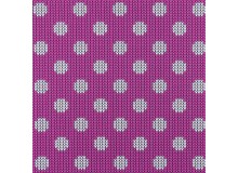 Jersey - Strickmuster Dots pink